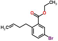 ethyl 5-bromo-2-(but-3-enyl)benzoate